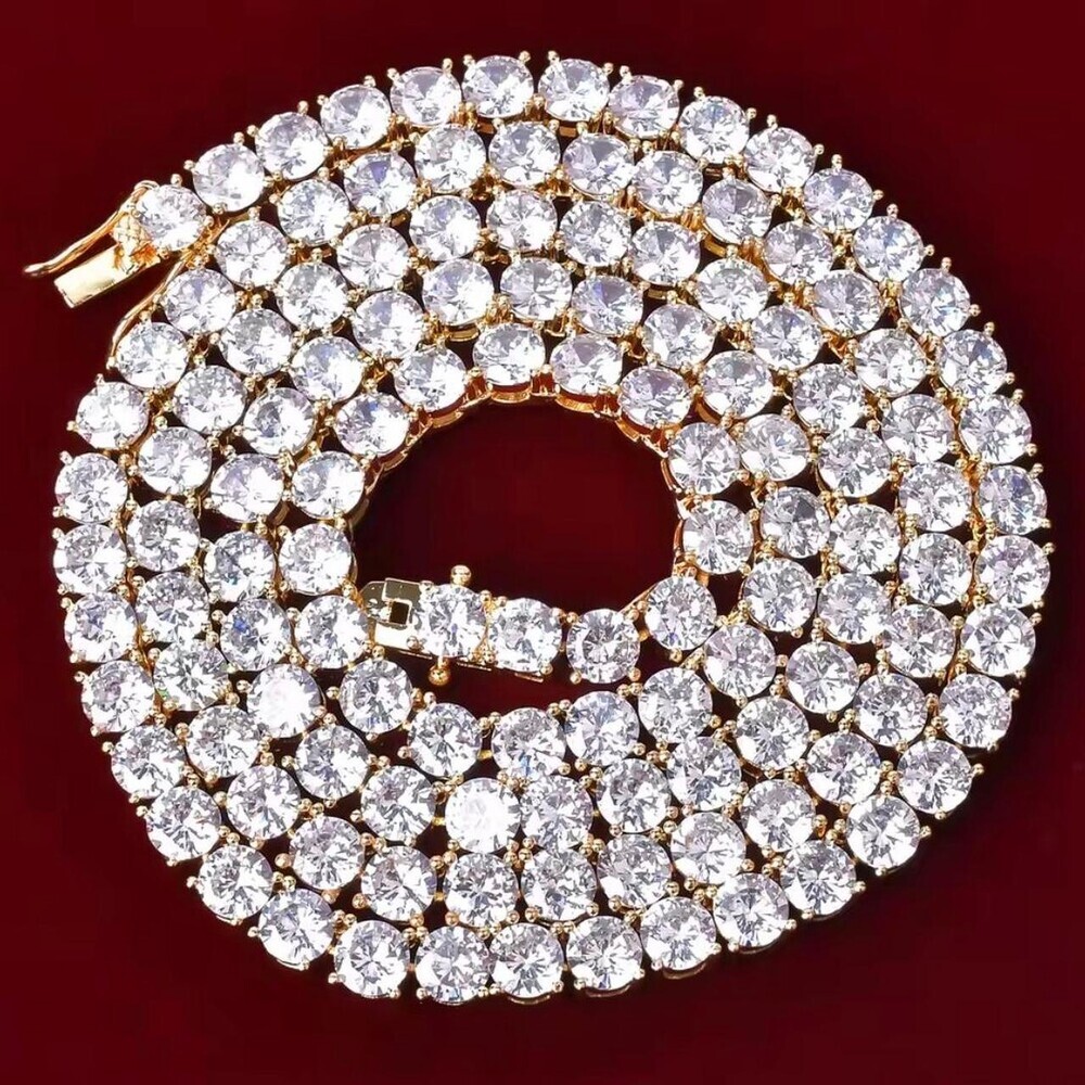 Gold Tennis Necklace 20 Inch